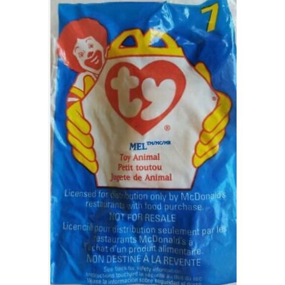 Vintage 3 NIP McDonald’s Ty Beanie Babies  Pincher Inch Mel plushy - Picture 5 of 6